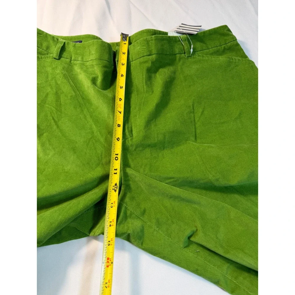 Lands' End Bright Green Corduroy Wide-Leg Trousers - Picture 4 of 9